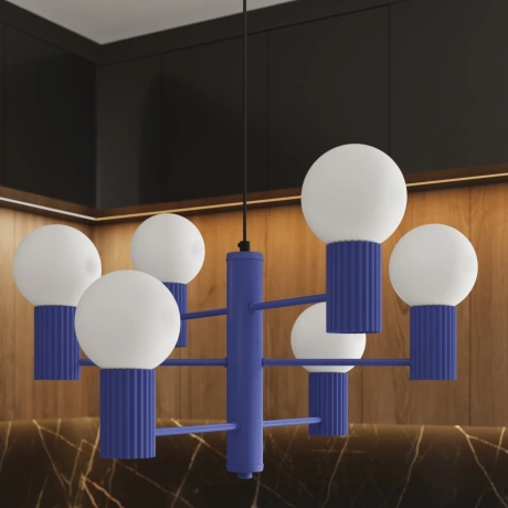 Candelabru HALO 6 ultramarin