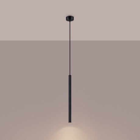 ARCHE 1 lampă suspendată neagră + 1x bec LED G9 4000K Cold 4,5W 460lm