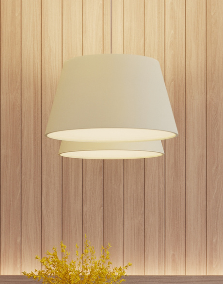 Candelabru CONO 45 alb + 3x bec LED E27 3000K cald 7.5W 620lm