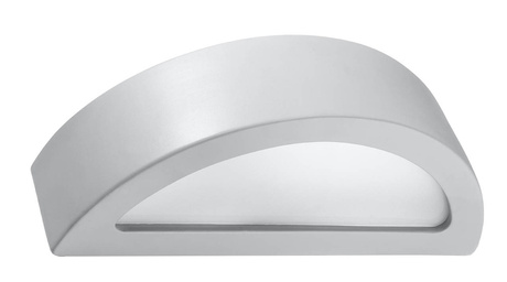 Aplică ceramică ATENA gri + 1x bec LED E27 3000K cald 7.5W 620lm