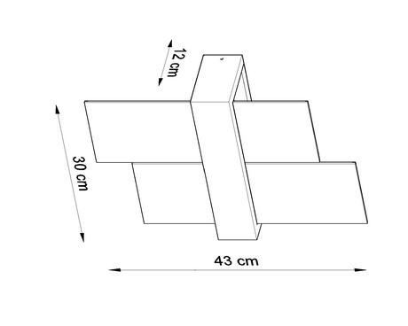 FENIKS 1 lampă de perete alb + 1x bec LED E27 4000K rece 7,5W 650lm