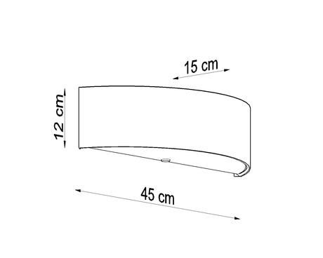 SKALA lampă de perete alb + 2x bec LED E27 3000K cald 7.5W 620lm