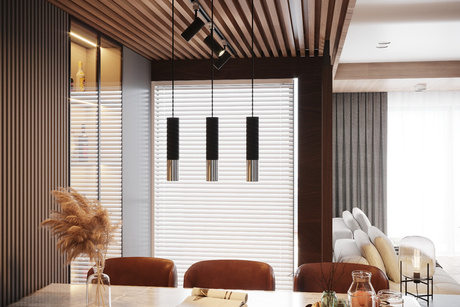 LOOPEZ lampă de perete negru / crom + 2x bec LED GU-10 4000K rece 7W 630lm