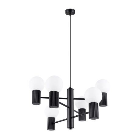 Candelabru HALO 6 negru