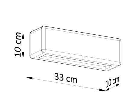 Aplică ceramică SUBANI alb + 1x bec LED E27 3000K cald 7.5W 620lm