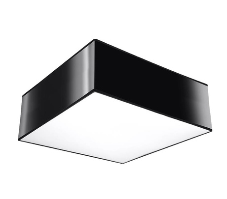 Plafonieră HORUS 25 BLACK + 1x bec LED E27 4000K Cold 7.5W 650lm