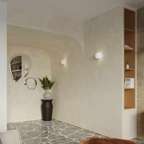 GLOBE lampă de perete lăcuită alb lucios + 1x bec LED E27 3000K Warm 7.5W 620lm