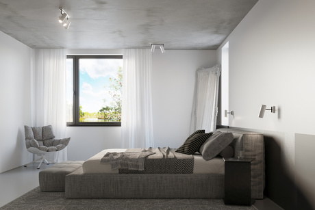 Plafonieră DIREZIONE 2 alb + 2x bec LED GU-10 4000K rece 7W 630lm