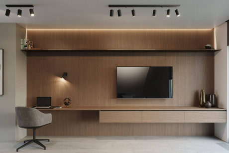 RING lampă de perete negru cu comutator + 1x bec LED GU-10 4000K rece 7W 630lm