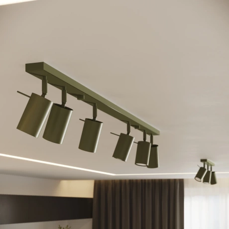 Lampă de perete RING verde măsliniu