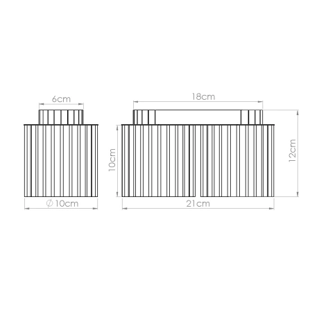 Plafonieră AURA 2 bej GU10