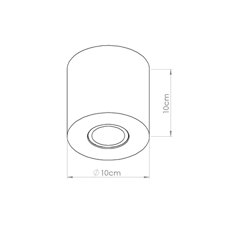 Plafonieră ORBIS beton verde măsliniu