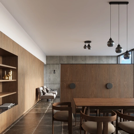 Lampă suspendată ALINO 3 negru