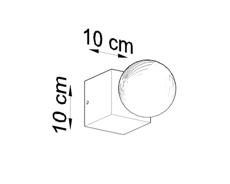 Lampă de perete ARIZ lemn natural + 1x bec LED E27 4000K rece 7.5W 650lm