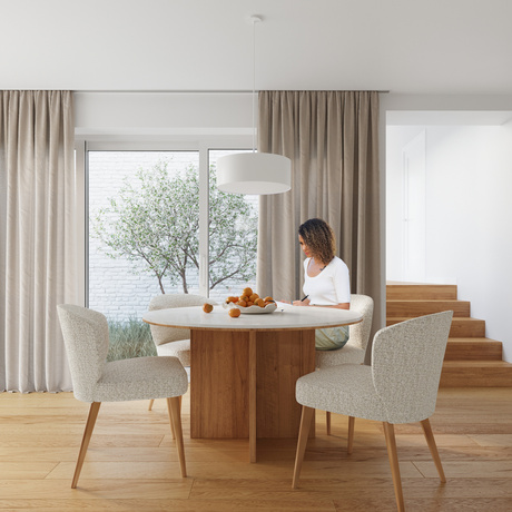 Candelabru ROLLO 45 alb + 3x bec LED E27 4000K rece 7.5W 650lm