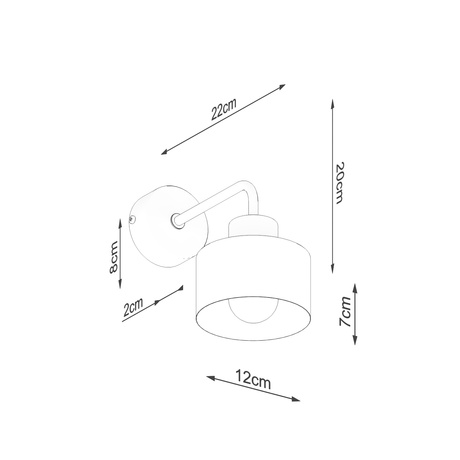 SAVAR 1 lampă de perete negru + 1x bec LED E27 4000K rece 7,5W 690lm