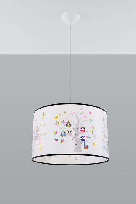 SOWY lampă suspendată 40 + 1x bec LED E27 4000K rece 7,5W 650lm