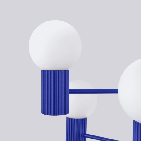 Candelabru HALO 6 ultramarin