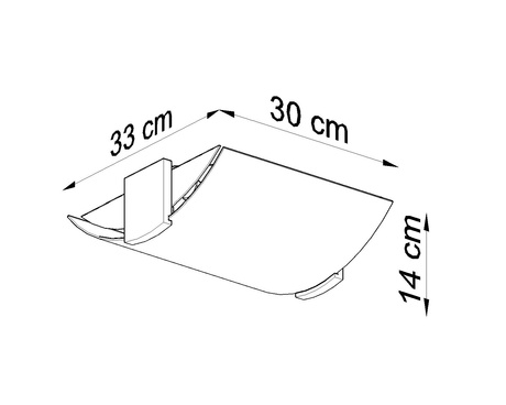 Plafonieră EMILIO + 2x bec LED E27 4000K Rece 7.5W 650lm