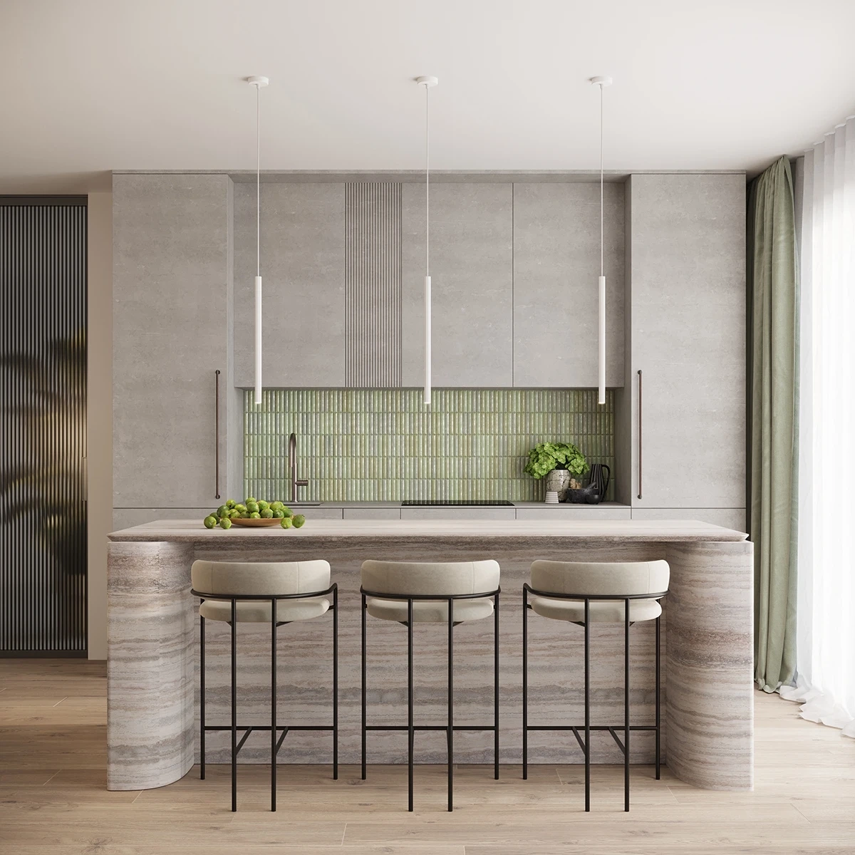 Lampă suspendată ARCHE 1 alb