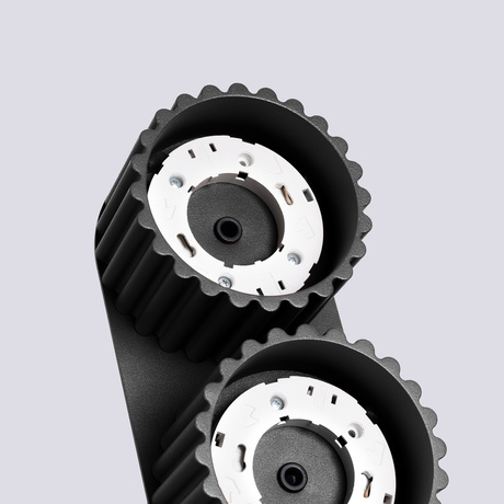 Plafonieră AURA 2 negru Gx53