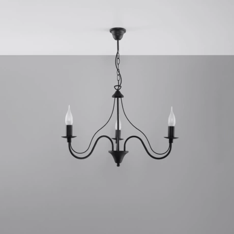 Candelabru MINERWA 3 negru