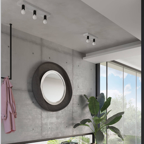 Plafonieră TAVO 1 + 1x bec LED E27 4000K Rece 7,5W 690lm