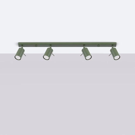 Plafonieră RING 4L verde măsliniu