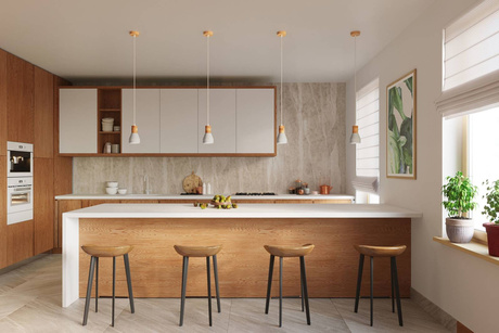 Lampă suspendată QUBIC gri + 1x bec LED E27 4000K rece 7,5W 650lm