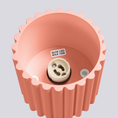 Plafonieră AURA 1 piersică GU10