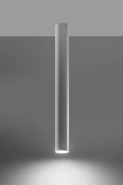 Plafonieră LAGOS 60 alb + 1x bec LED GU-10 3000K cald 7W 620lm