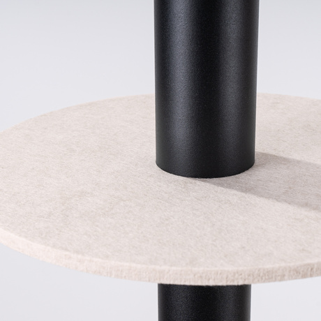 Lampă suspendată PELTA 1 negru/bej