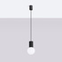 Lampă suspendată HALO 1 negru