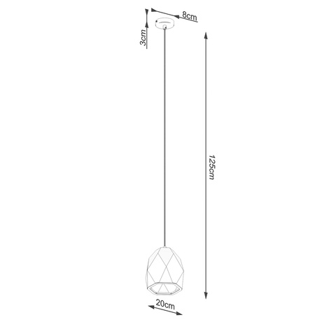 Lampă suspendată ceramică MINT