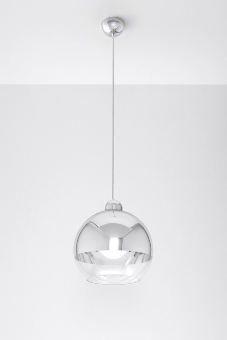 COSMO 25 lampă suspendată crom + 1x bec LED E27 4000K rece 7,5W 650lm