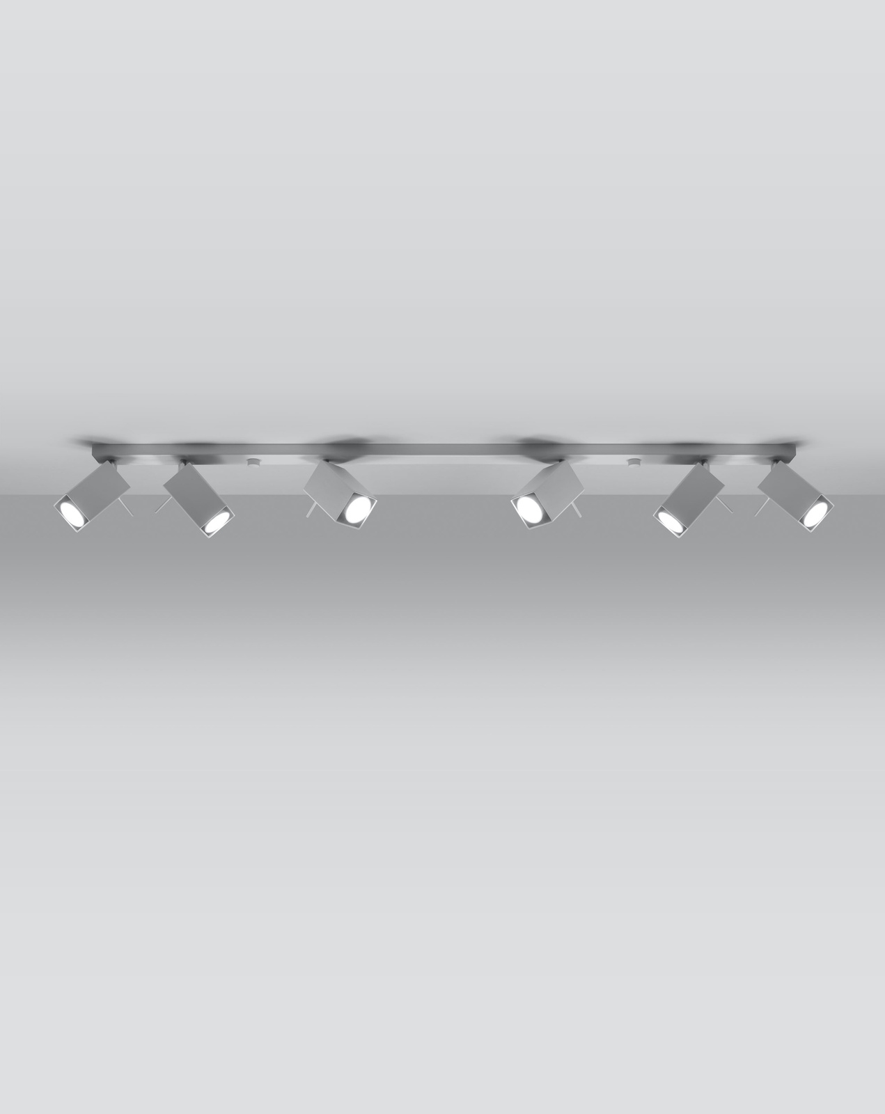 MERIDA lampă de plafon 6L alb + 6x bec LED GU-10 4000K rece 7W 630lm