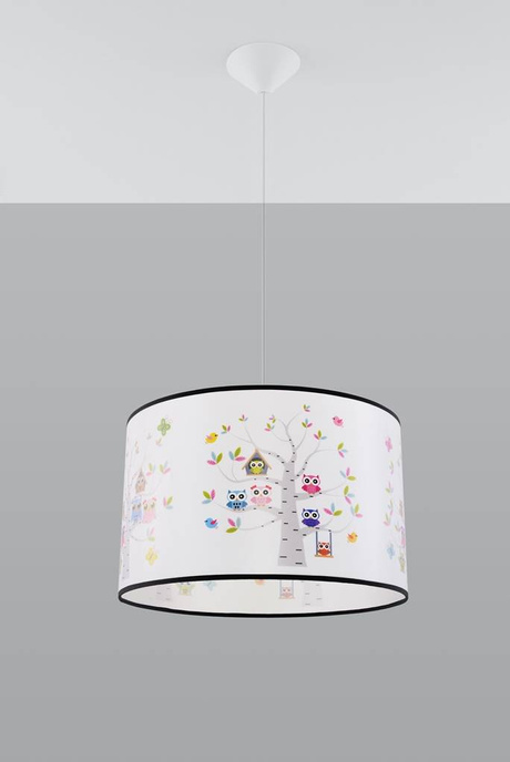 SOWY lampă suspendată 40 + 1x bec LED E27 4000K rece 7,5W 650lm