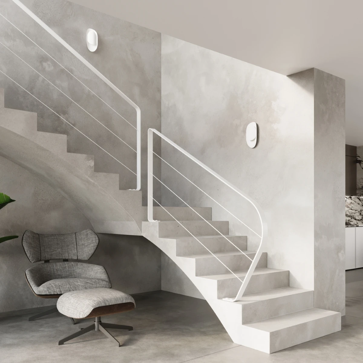 Lampă de perete TEAR alb