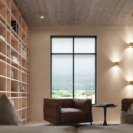 Lampă de perete QUAD lemn natural