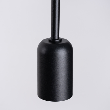 SUPEŁ lampă de perete negru + 1X bec LED E27 3000K 7W 760lm