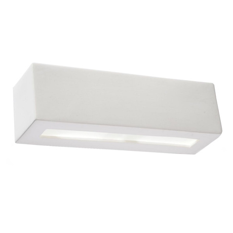 Aplică ceramică VEGA alb + 1x bec LED E27 4000K rece 7,5W 650lm