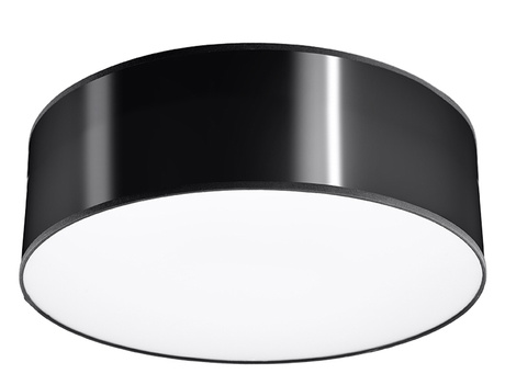 Plafonieră ARENA 25 BLACK + 1x bec LED E27 3000K Warm 7.5W 620lm