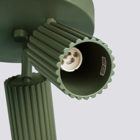 Plafonieră KARBON 3P verde măsliniu