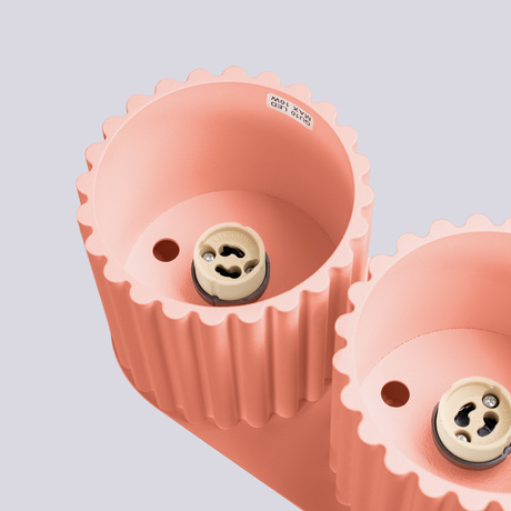 Plafonieră AURA 2 piersică GU10