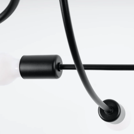 Candelabru LEVAR 6 negru