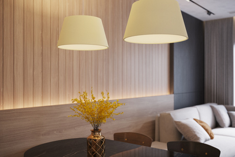 Candelabru CONO 45 alb + 3x bec LED E27 3000K cald 7.5W 620lm