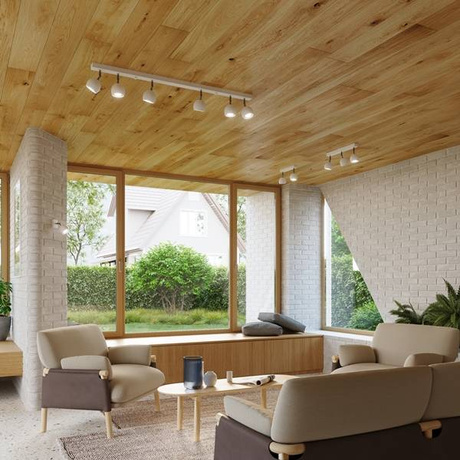 Plafonieră OCULARE 4 alb + 4x bec LED GU-10 4000K rece 7W 630lm