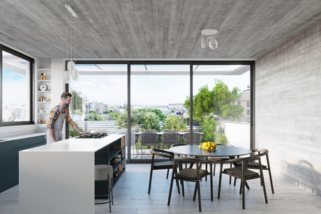 TITRAN 1 lampă de perete alb + 1x bec LED E27 4000K rece 7,5W 690lm