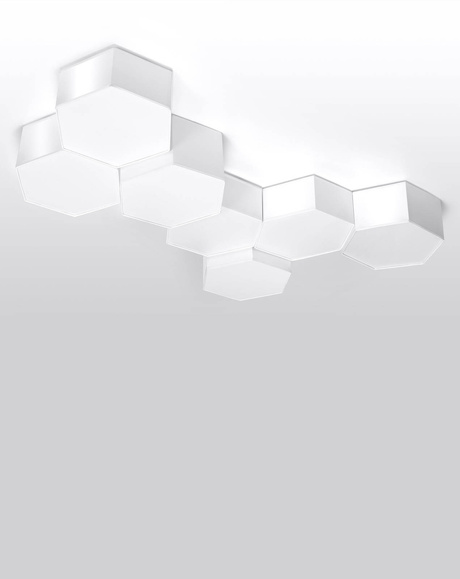 Plafonieră SUNDE 11 alb + 2x bec LED E27 4000K rece 7.5W 650lm