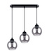 Lampă suspendată ALINO 3 negru + 3x bec LED E27 3000K cald 7,5W 620lm